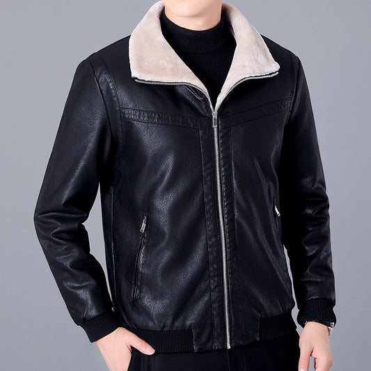 Leather Short Jacket